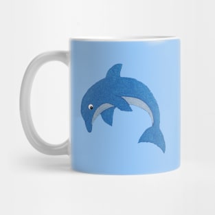 Sparkle Jumping Blue Dolphin Mug